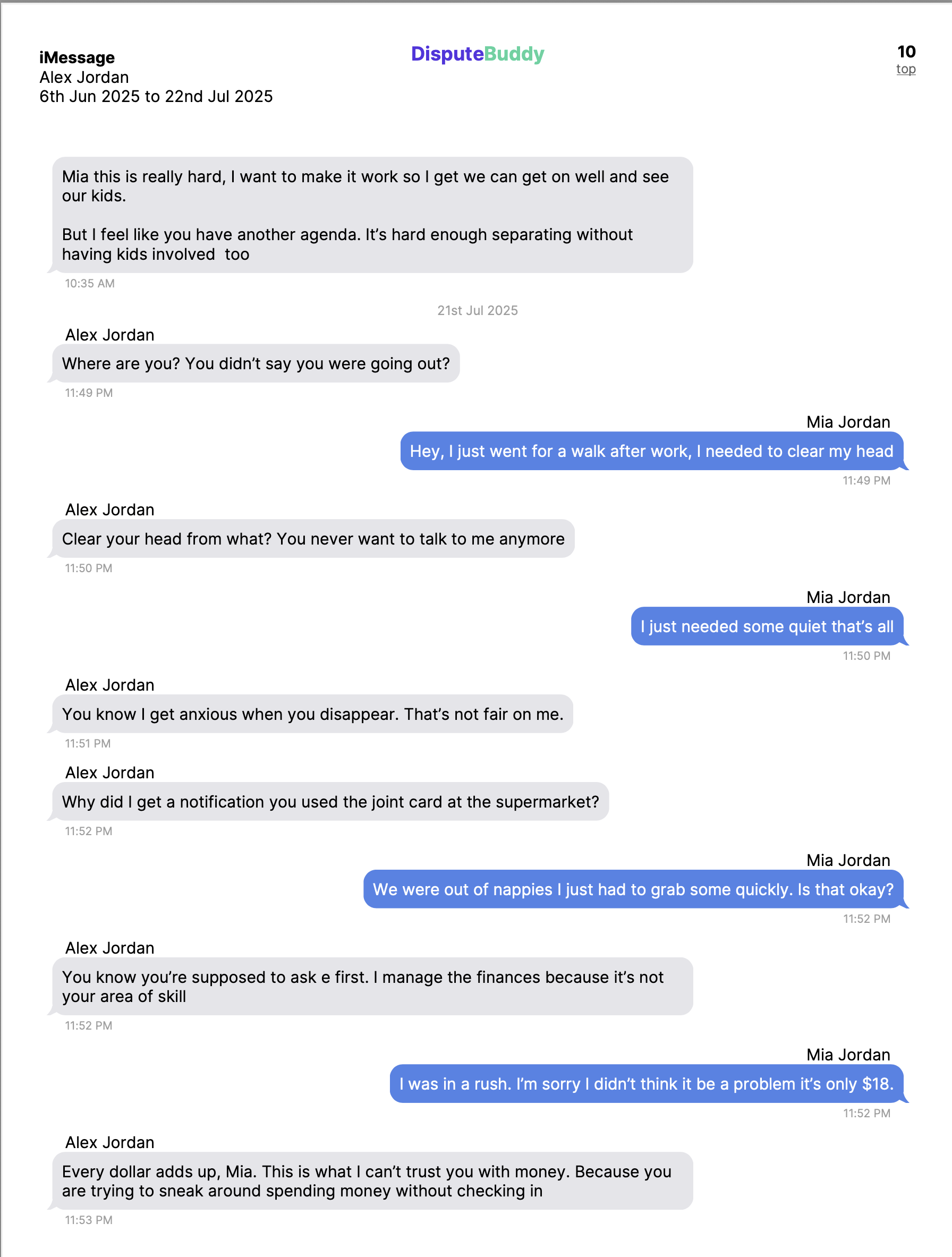 Dispute Buddy